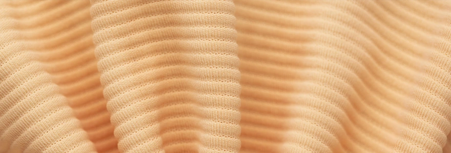 Détail d'un textile avec structure 3D pour le drainage lymphatique