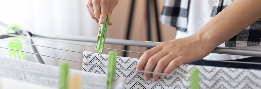 Achat en ligne d'étendoir à linge